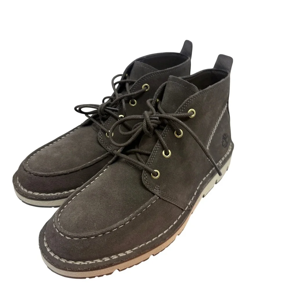 Timberland Westmore Mid Lace Chukka Boot Mens 9 Brown Suede Moc Toe TB0A5YGY901